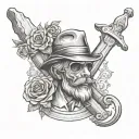 carpenter tattoo design idea
