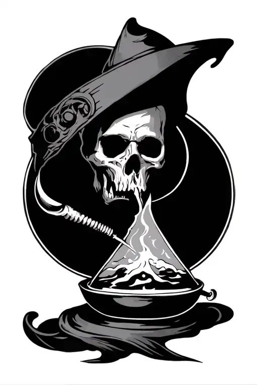 alchemist signifying adaptability in oneself and certainty tattoo design idea