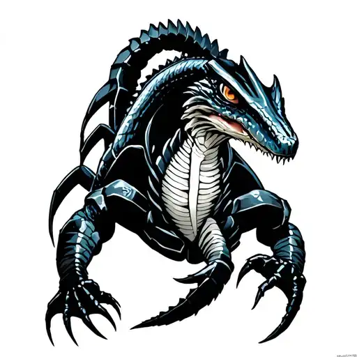 mortal kombat sub-zero scorpion reptile tattoo design idea