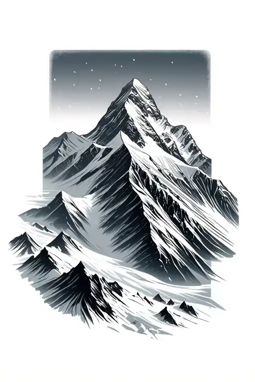 Mount Everest  tattoo design idea
