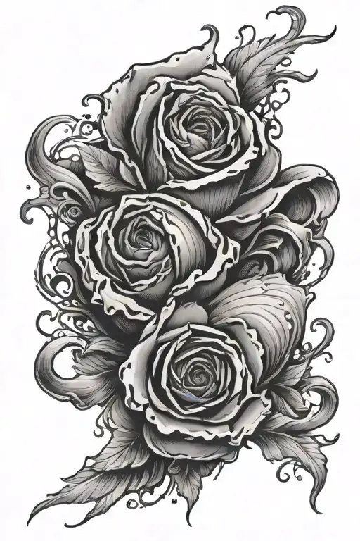 tearing skin opening tattoo design idea