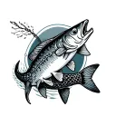 king salmon, gillnet, alaska tattoo design idea