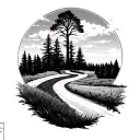 this road I know  tattoo design idea