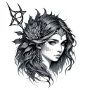 Freya Rune tattoo design idea
