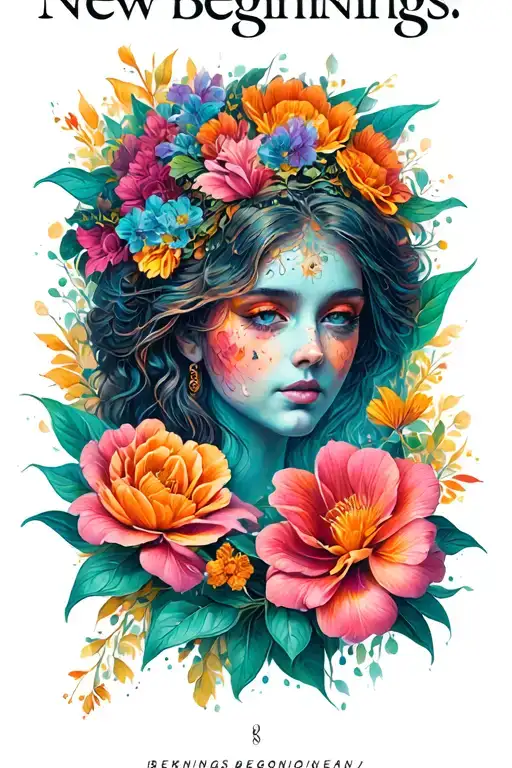 "New beginnings " new beginnings tattoo design idea