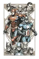 marvel vs dc tattoo design idea