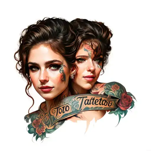 tatoo twins tattoo design idea