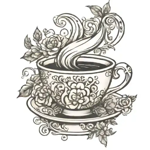 my cup overflows Psalms 23 : 1-6 tattoo design idea