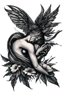 healing and change tattoo design idea