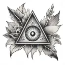 tiny positive energy tattoo design idea