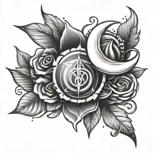 tiny positive energy tattoo design idea