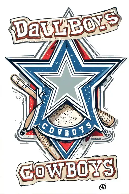 dallas cowboys logo tattoo design idea