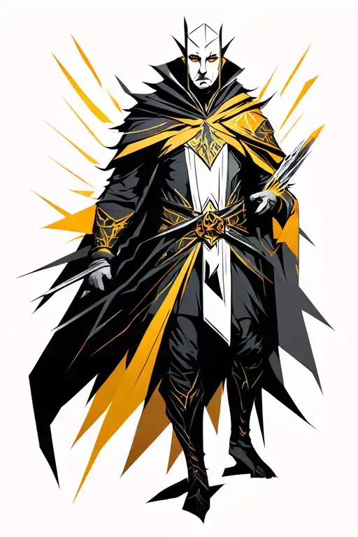 invoker from dota 2 with his skills tattoo design idea