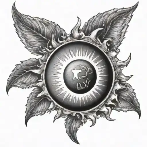 Uruguay Sun tattoo design idea
