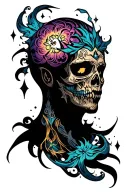 quasar tattoo design idea