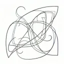 overlapping letters A J G tattoo design idea