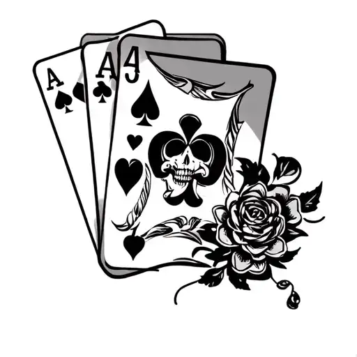 Lifes A Gamble tattoo design idea