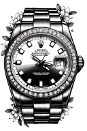 Rolex logo tattoo design idea