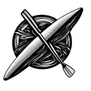 Paddleboard tattoo design idea