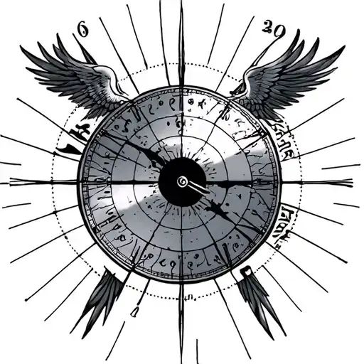 Longitude And Latitude tattoo design idea