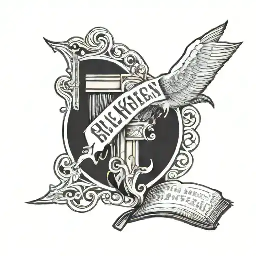 Bible scripture tattoo design idea