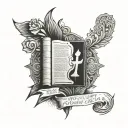 Bible scripture tattoo design idea