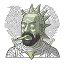 Pickle Rick tattoo design idea