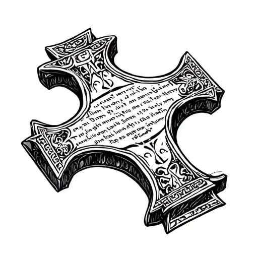 coptic chest cross. The cross needs to be on the left pectoral. With certain verses inscribed in aramaic tattoo design idea