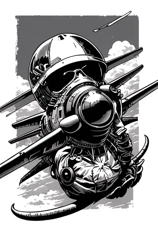 aviation themed tattoo tattoo design idea