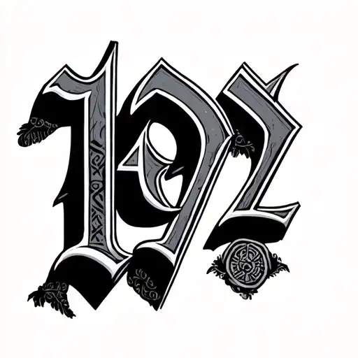 1972 Roman Numerals tattoo design idea