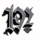 1972 Roman Numerals tattoo design idea