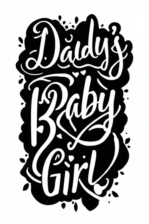 "Daddy’s Baby Girl" daddy daughter tattoos tattoo design idea