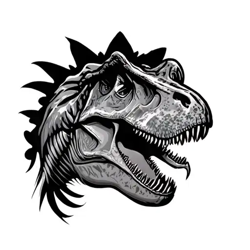 jurassic park tattoo design idea