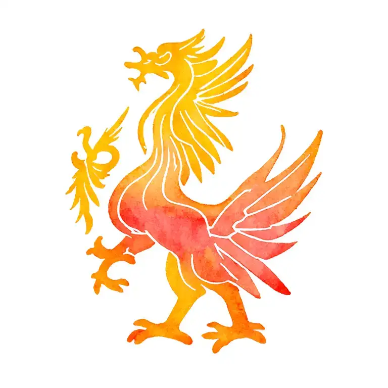 liverpool badge incorporated tattoo design idea