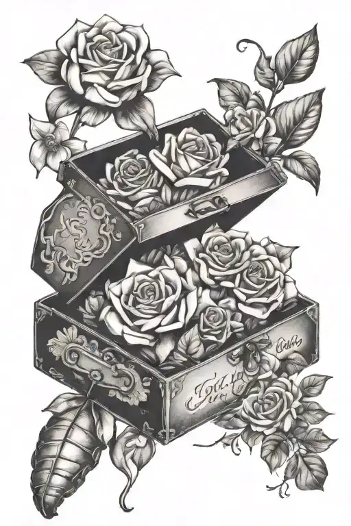 Song lyrics “life can be like a box of chocolates” “quid pro quo, somethin’ for somethin’, that’s the obvious”. tattoo design idea