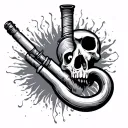 Meth Pipe tattoo design idea