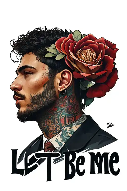 "LET ME BE ME" cody maverick tattoo design idea