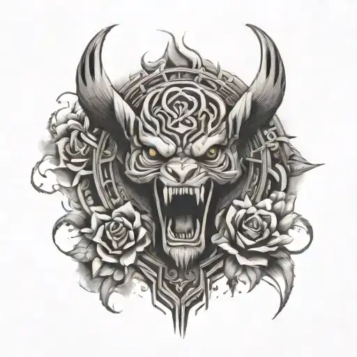 Number 2015, masculine and unique design that exists tattoo design idea