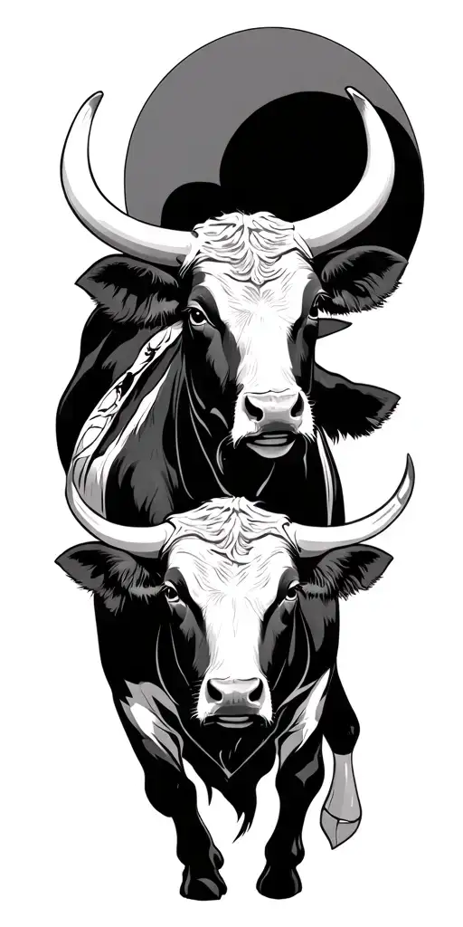 matador and bull tattoo design idea