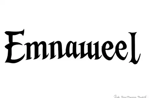 "Emmanuel" tattoo design idea
