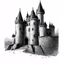 castle walls tattoo design idea
