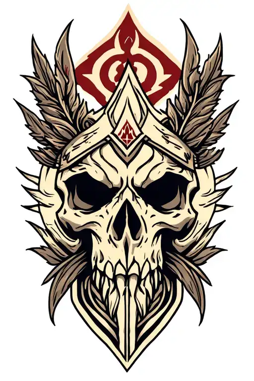 skyrim logo tattoo design idea