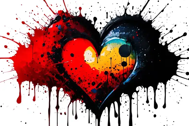 Arc en Ciel Cloud Coeur by showing solitude tattoo design idea