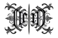 Two Word Ambigram Generator tattoo design idea