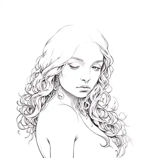 Ophelia tattoo design idea