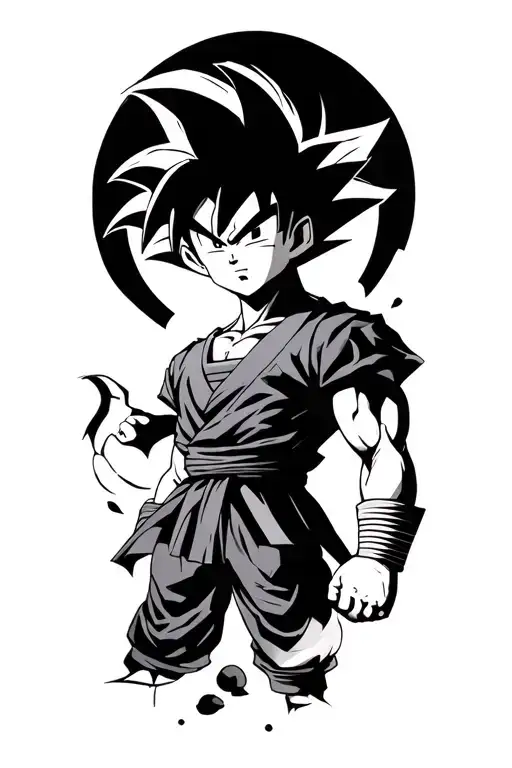 Son Goku tattoo design idea