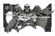 Darth Vader tattoo design idea
