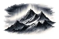 Aurora borealis tattoo design idea