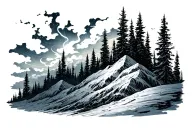 Aurora borealis tattoo design idea