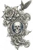 genesis 3:19 incorporated tattoo design idea